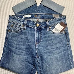 Womens Jeans Size 0 Catherine Boyfriend , Blue ,kut From The Kloth-mid Rise